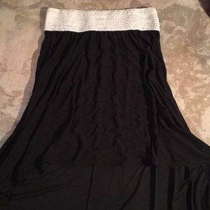 Asymmetrical Black skirt